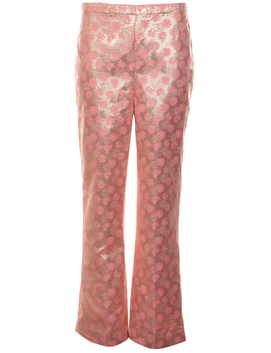 Floral Print Trousers - W30 L28