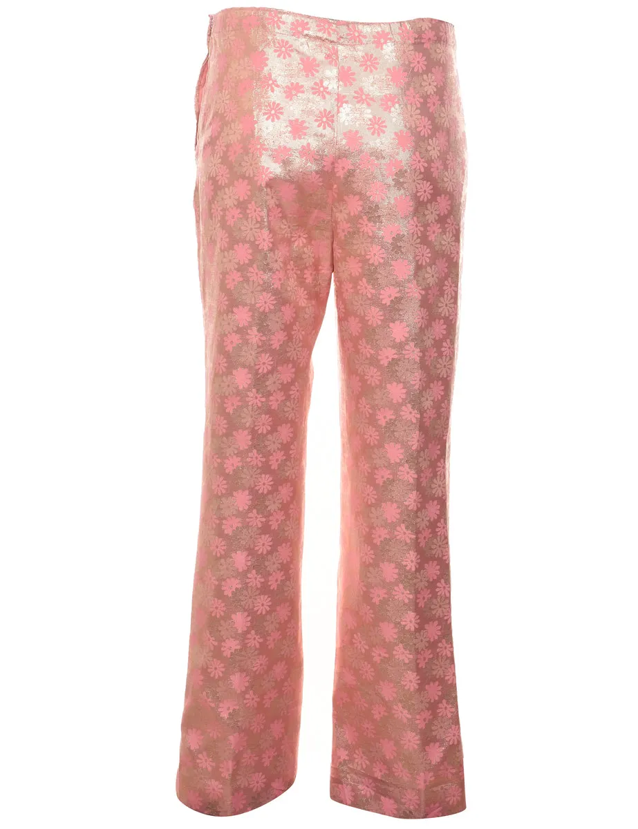 Floral Print Trousers - W30 L28