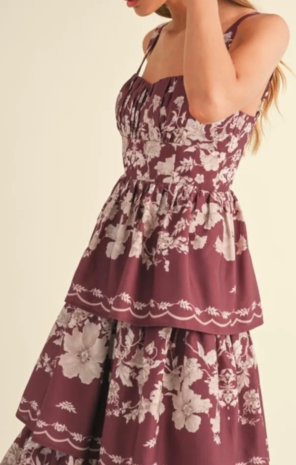 Floral Tiered Maxi Dress