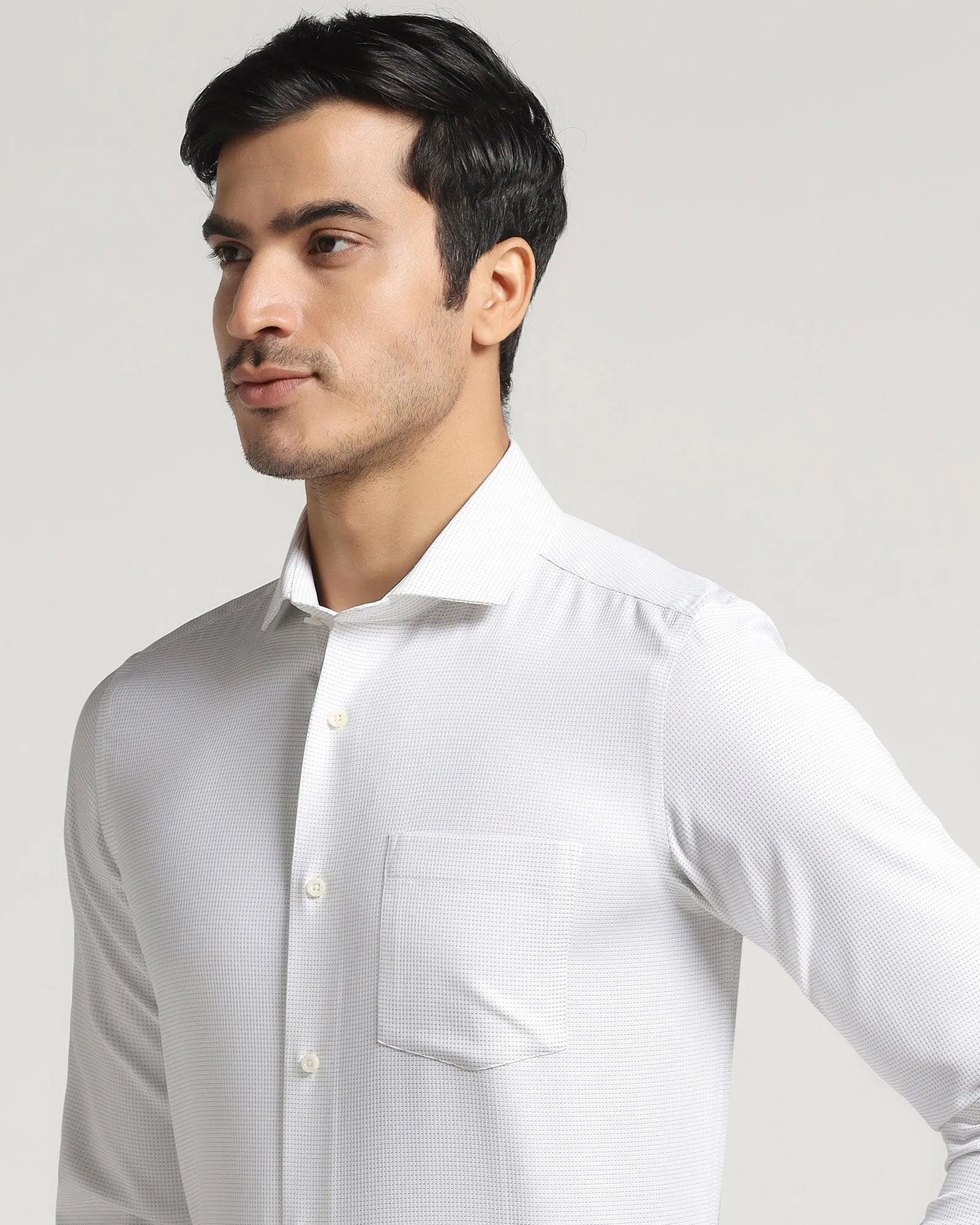 Formal Ivory Textured Shirt - Daze