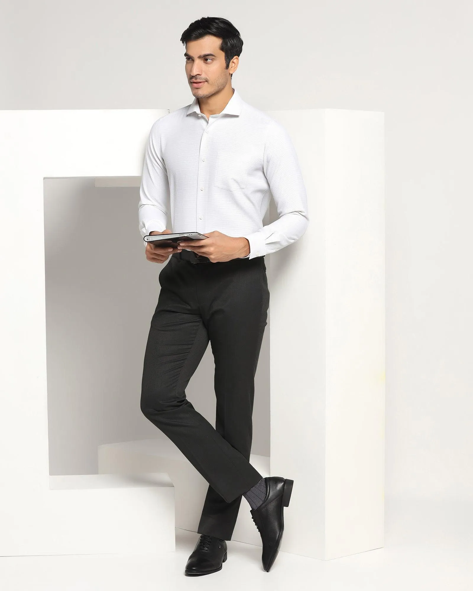 Formal Ivory Textured Shirt - Daze