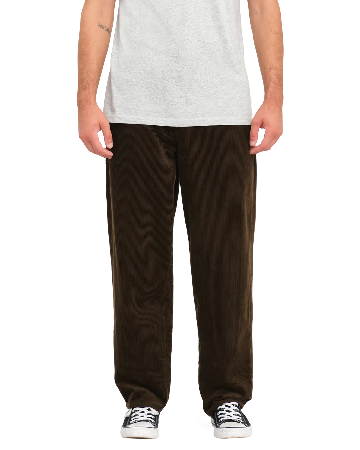 Freazy Loose Trousers in Dark Brown