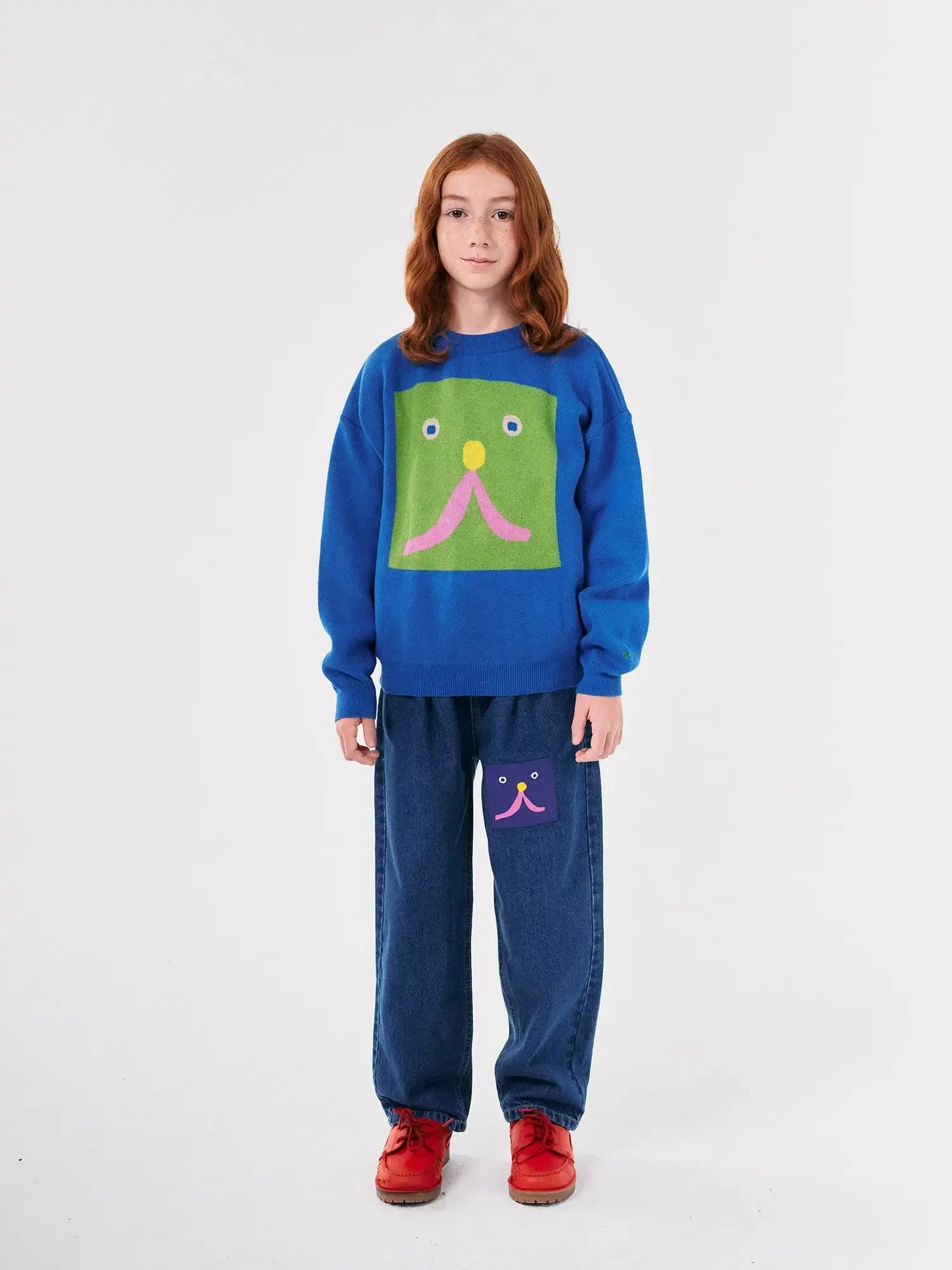 Funny Face jacquard jumper