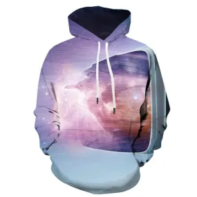 Galaxy Sweatshirts men Dizziness Sweatshirt Printed Colorful Hoodie Print Psychedelic Hooded Casual