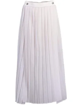 Gauze Pleated Slit Skirt