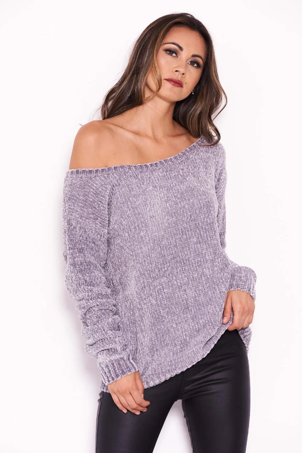 Grey Chenille Jumper