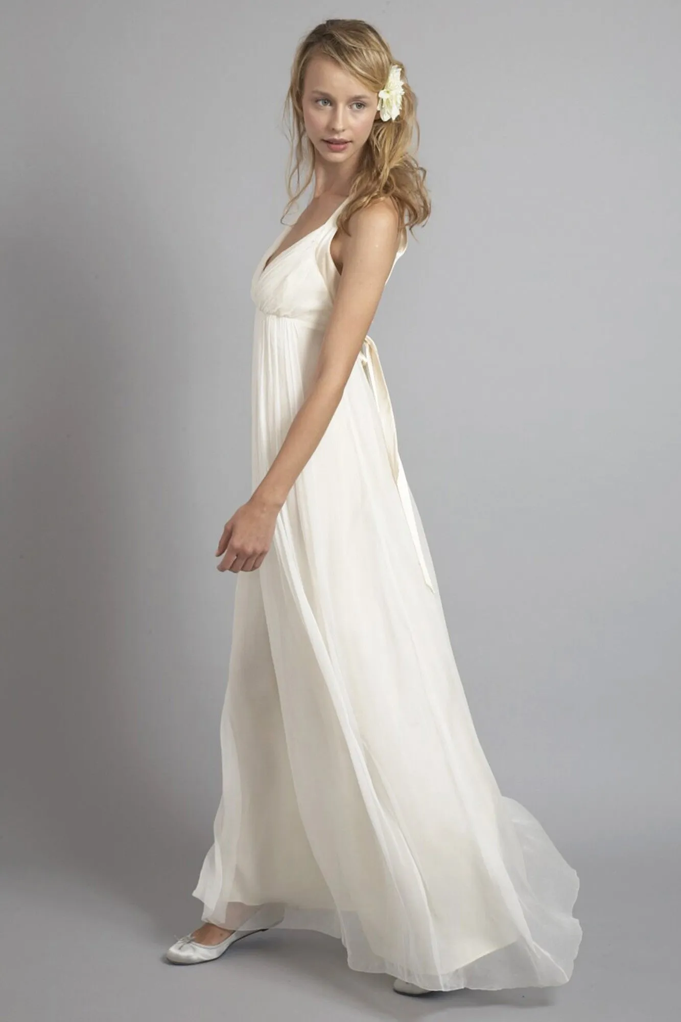 HB6639 Racer Back Modern Wedding Dress