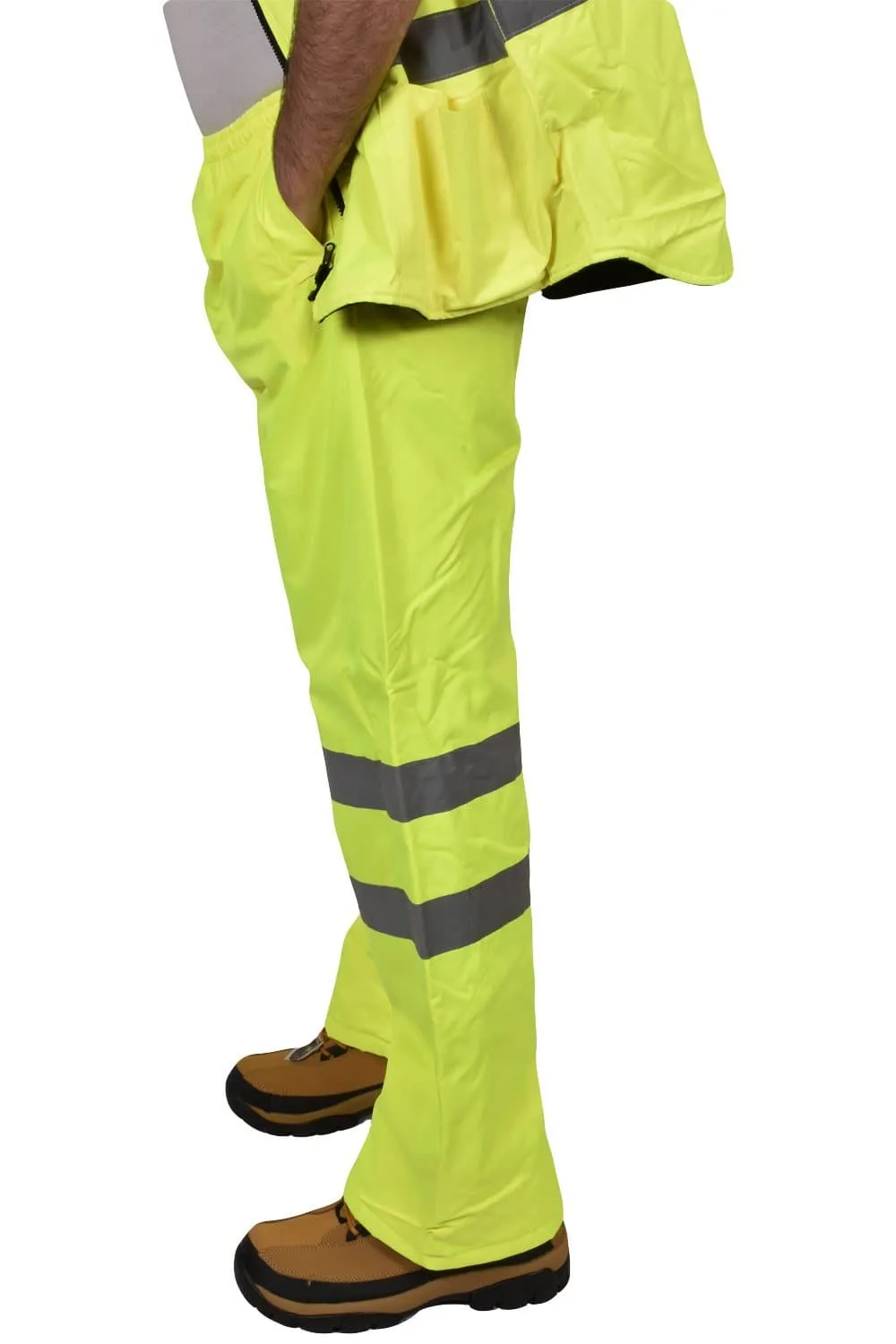 Hi Viz Yellow Padded Trousers - 5/10/20 Pack