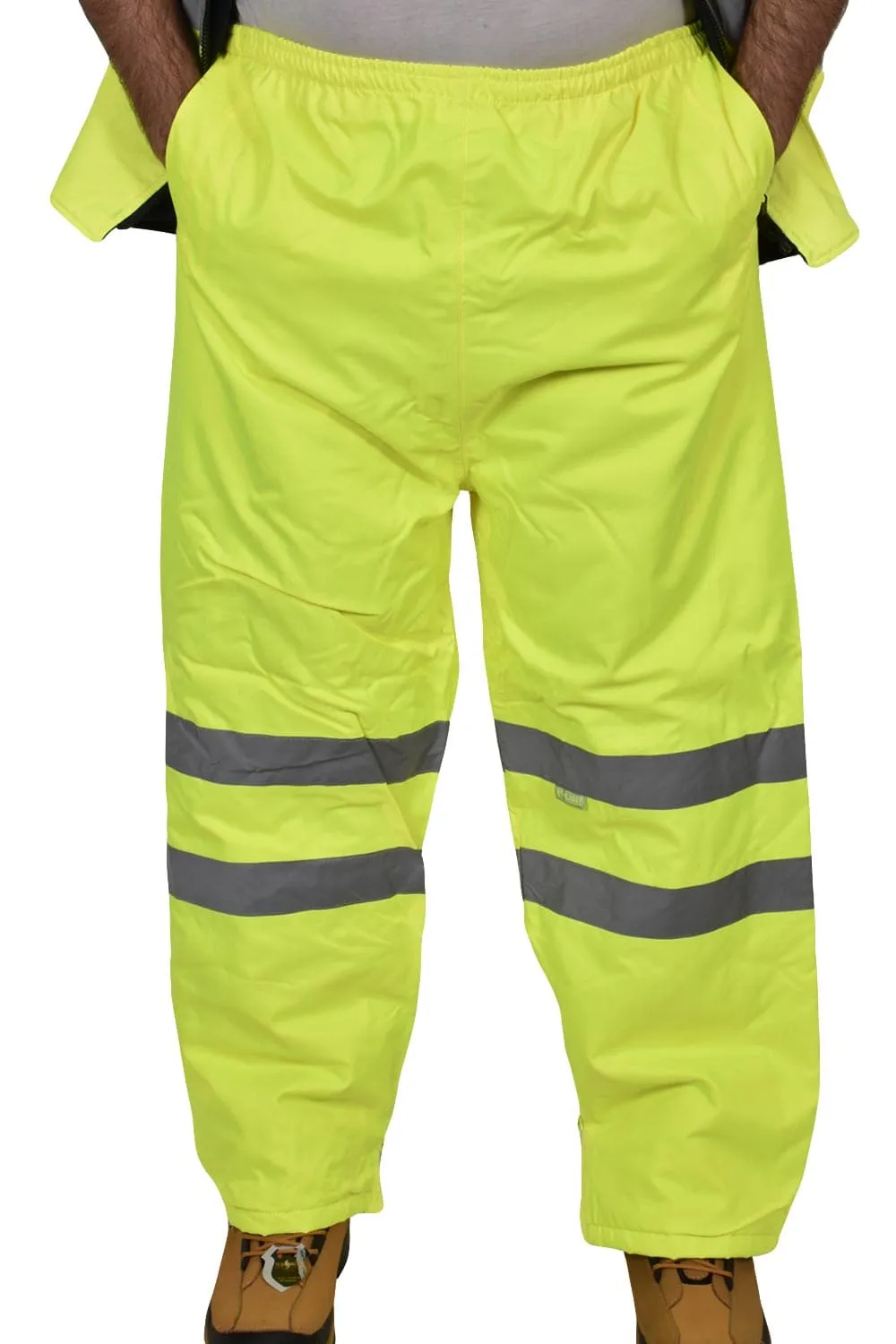 Hi Viz Yellow Padded Trousers - XL/2XL