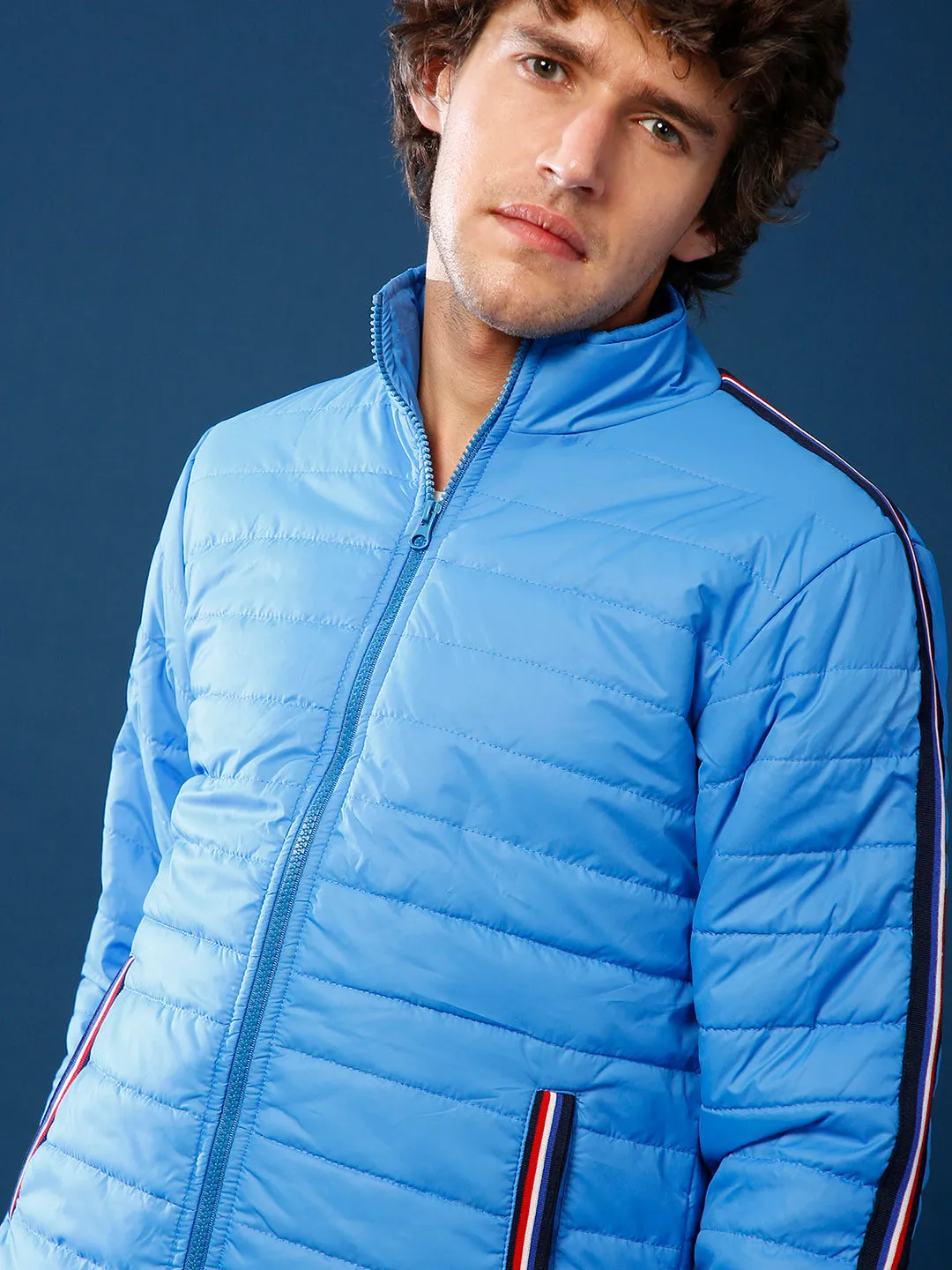 High Neck Quilted Jacket