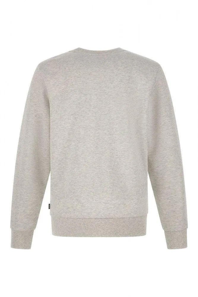 Hugo Boss Grey Cotton Logo Details Sweatshirt