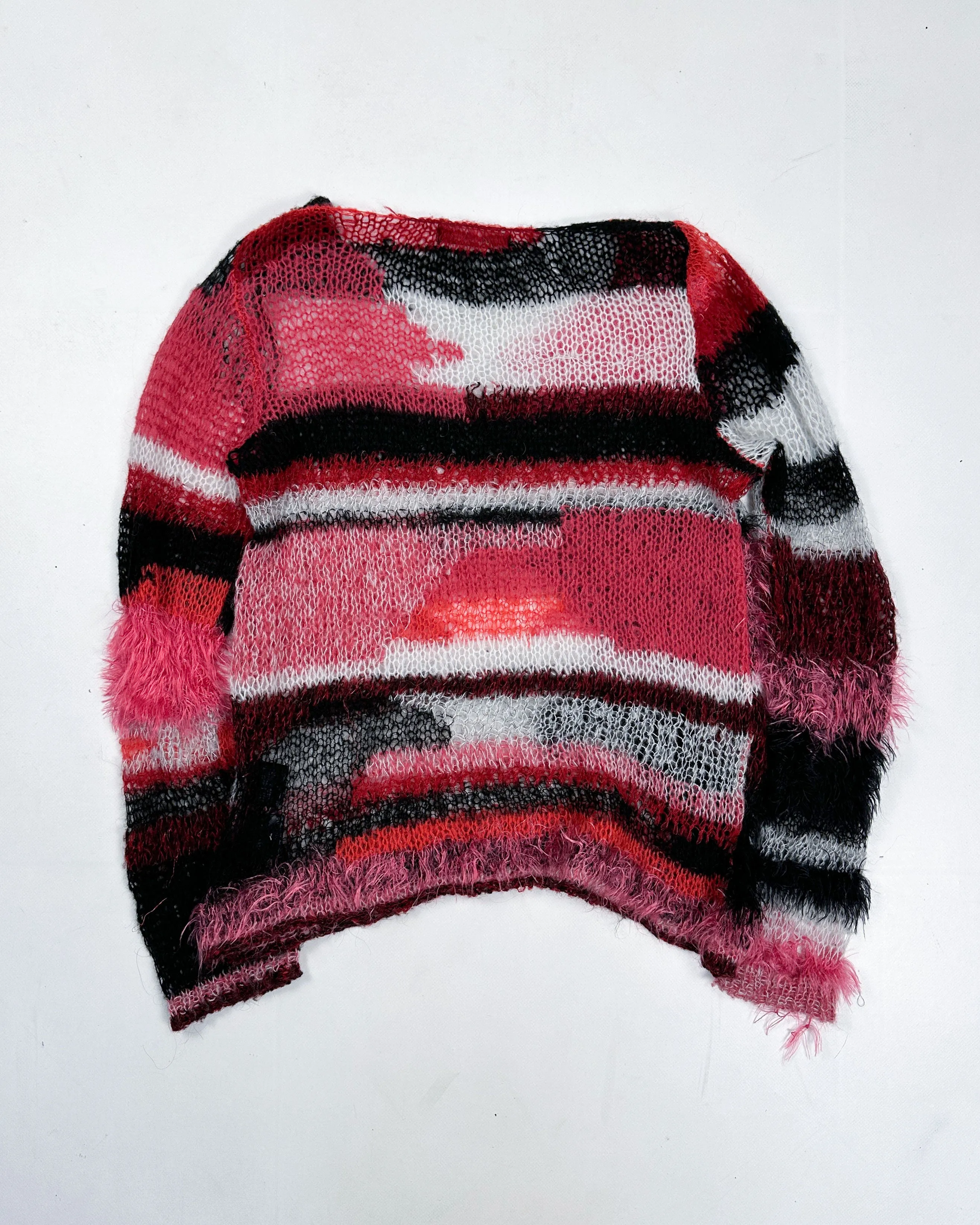 Hysteric Glamour Pink Texture Mesh Knit 2000's