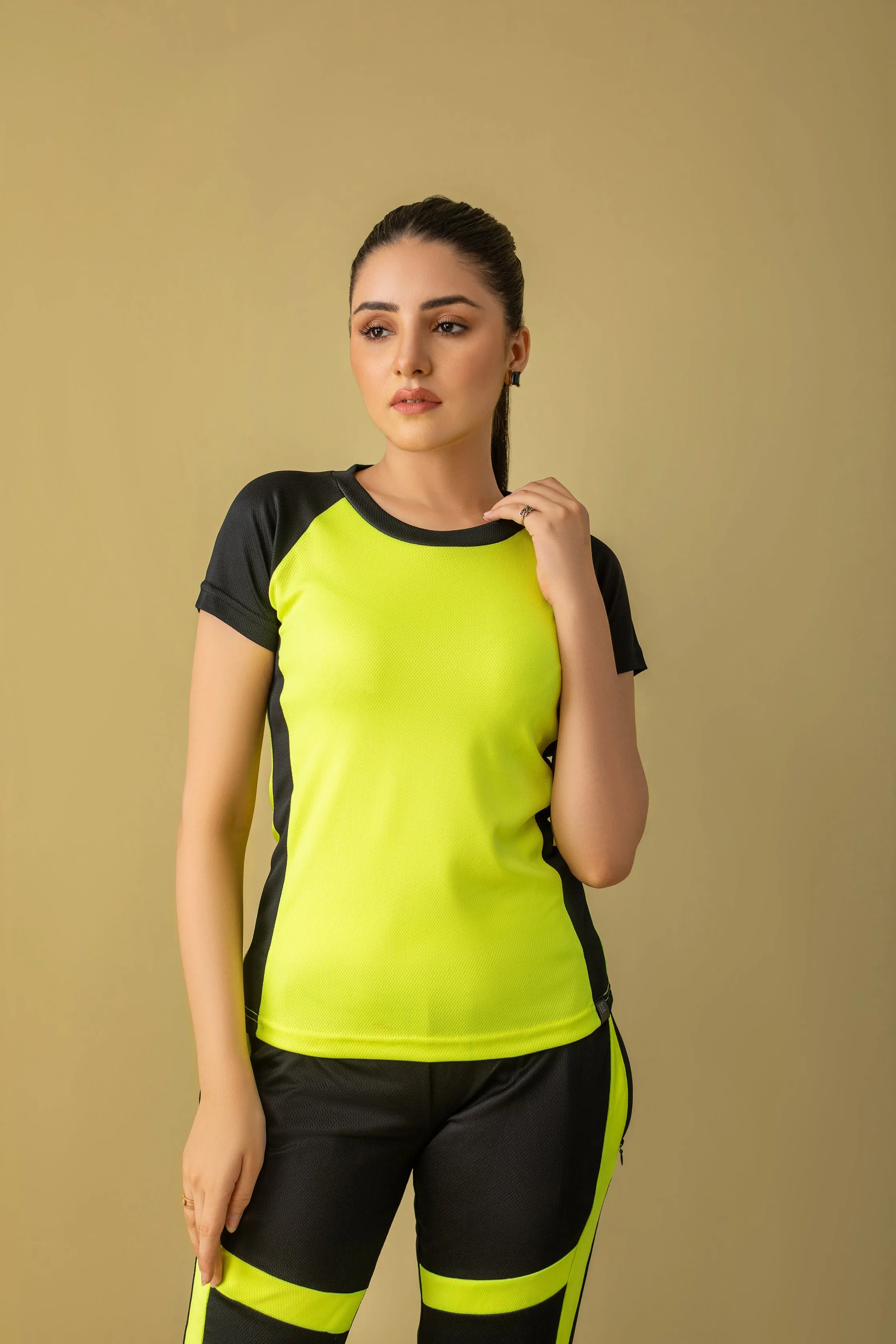 Ignite Your Performance Activewear Tracksuit (Neon and Black)