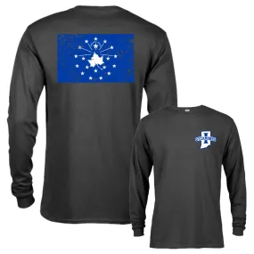 Indiana State University Sycamores School Flag Logo Long Sleeve T-Shirt