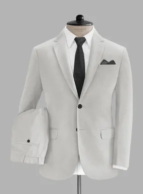 Italian Light Gray Cotton Suit