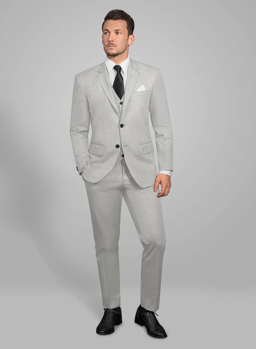 Italian Light Gray Cotton Suit