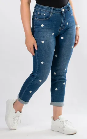 Jeans | Dark Denim | Daisies