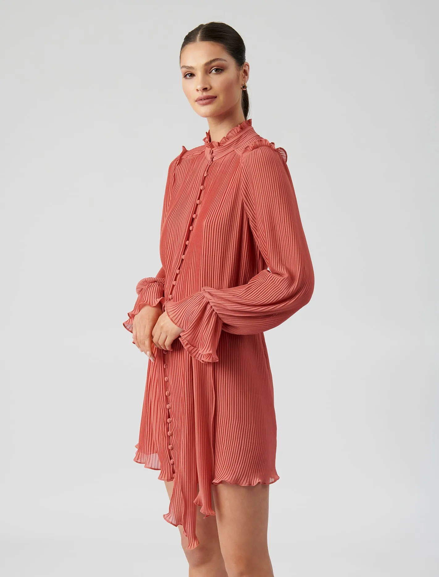 Kaya Pleated Mini Dress