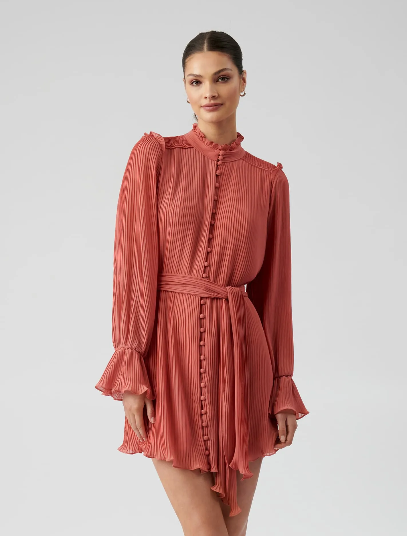 Kaya Pleated Mini Dress