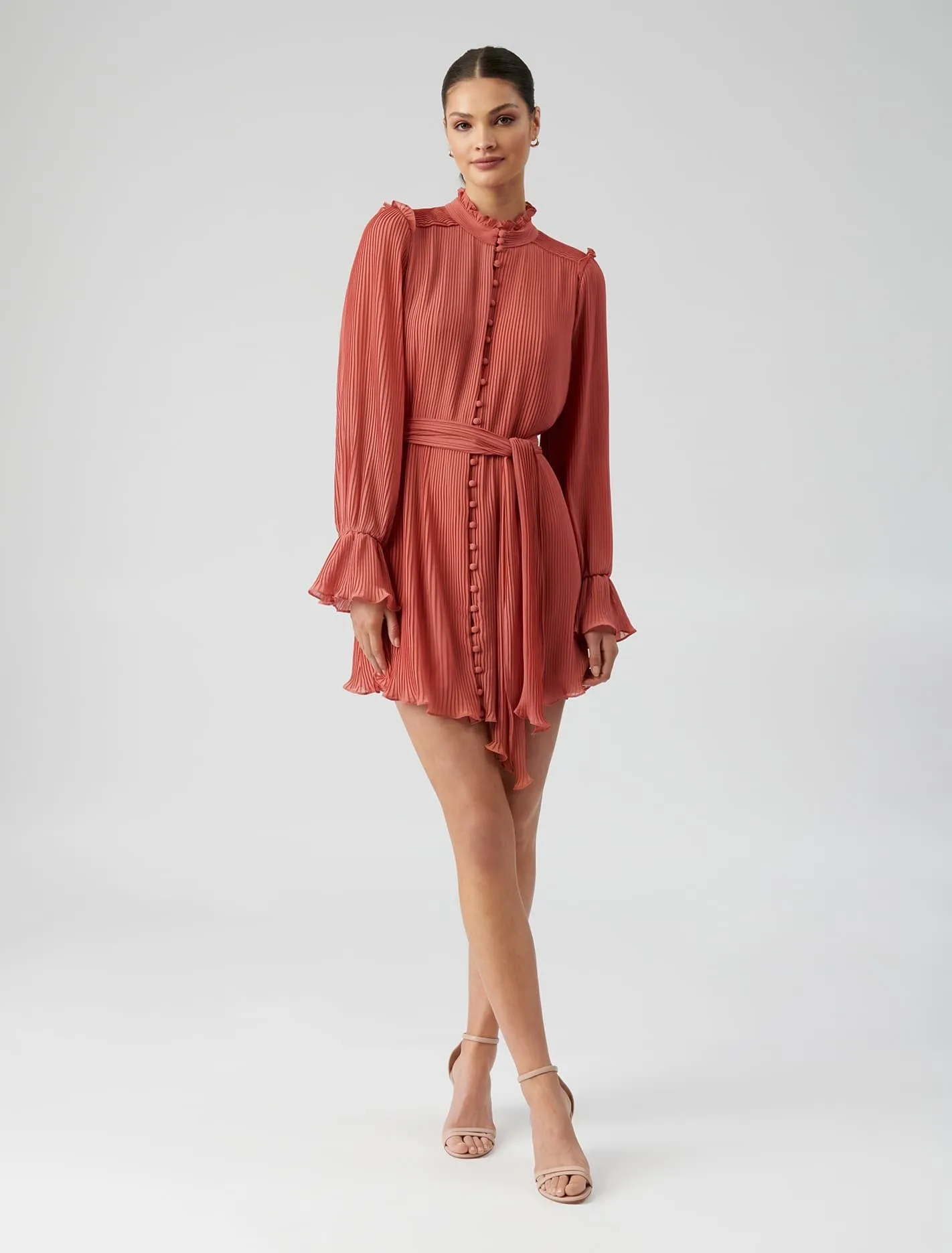 Kaya Pleated Mini Dress