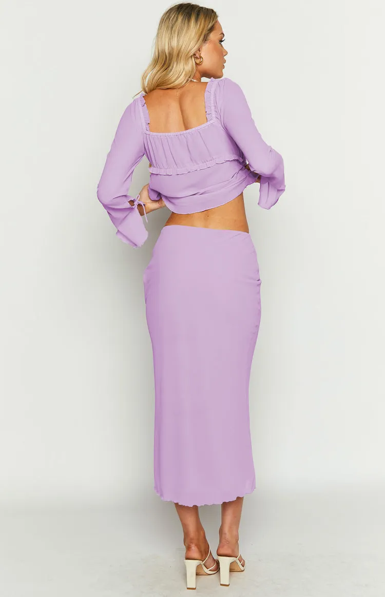 Kennedy Lilac Maxi Skirt