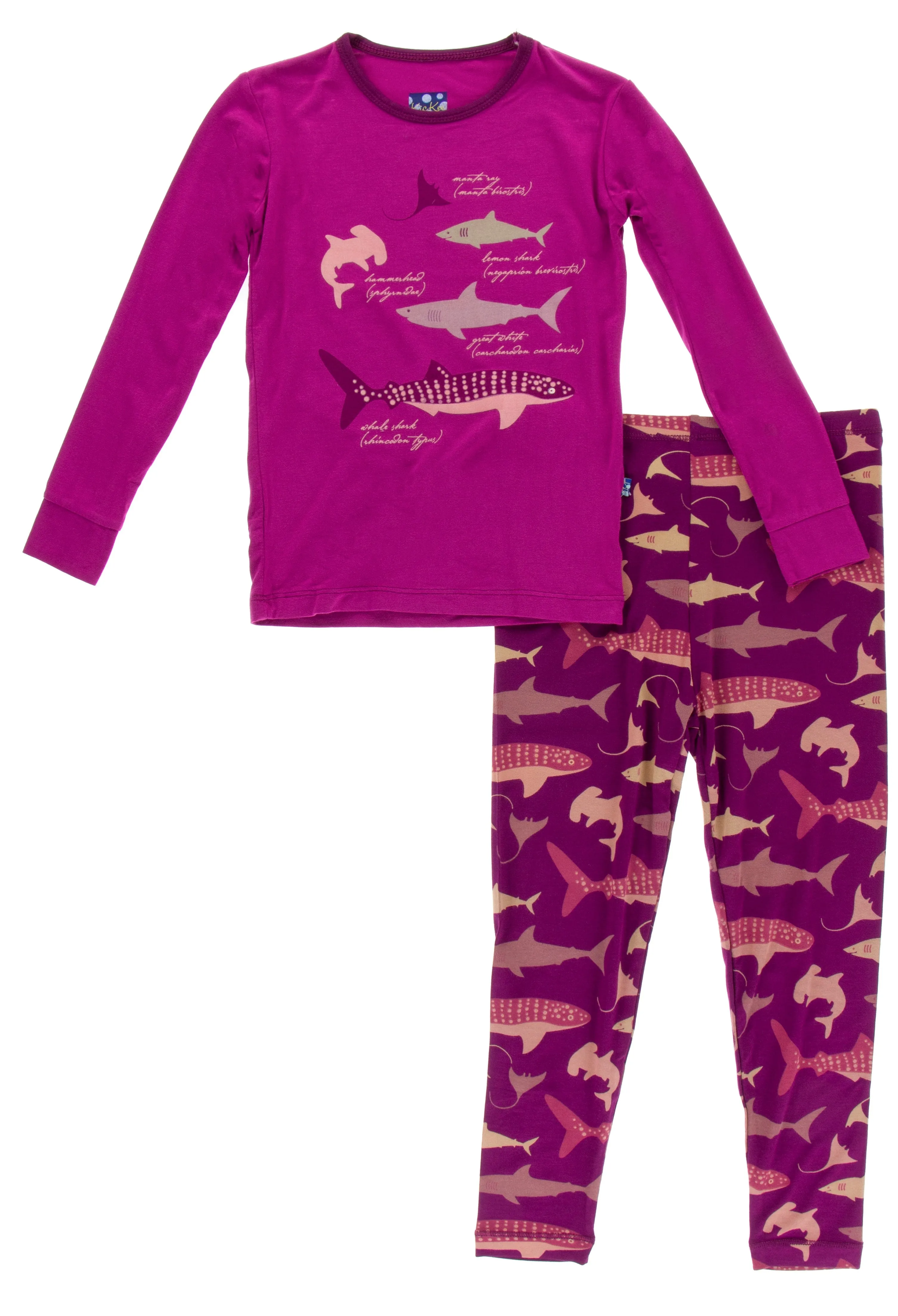 KicKee Pants Melody Sharks L/S Pajama Set