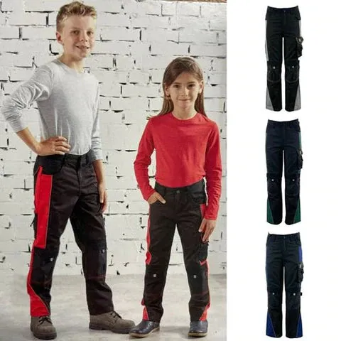 KIDS CARGO TROUSERS - RED