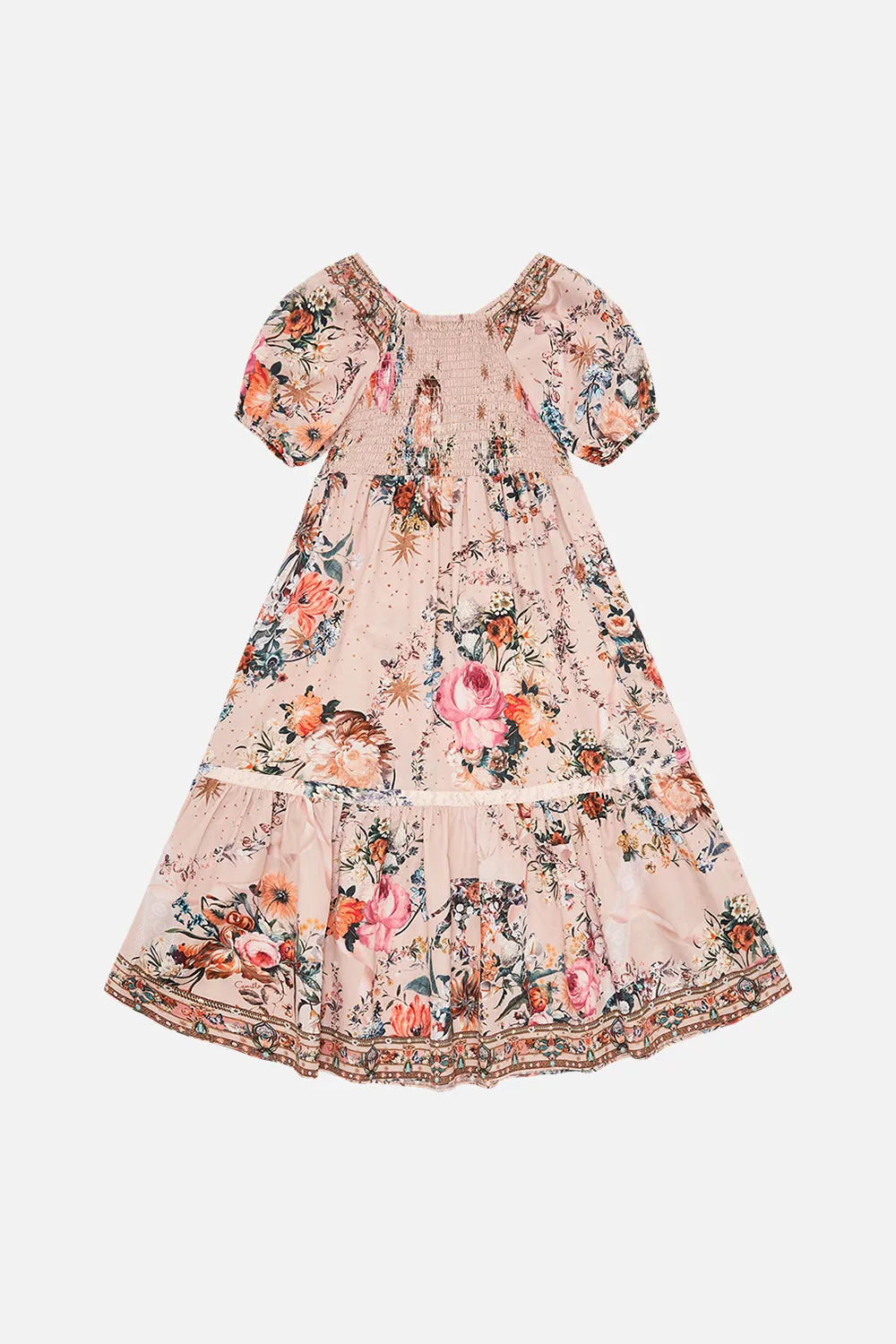 KIDS RIBBON MAXI DRESS 4-10 ROSE GARDEN REVOLUTION