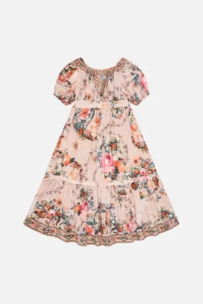 KIDS RIBBON MAXI DRESS 4-10 ROSE GARDEN REVOLUTION