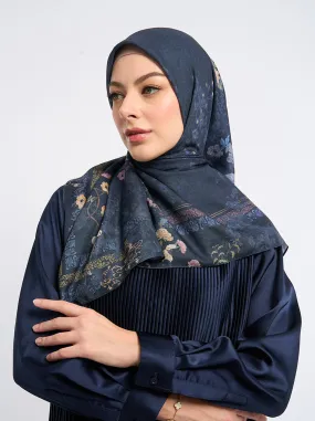 KIMAYYA SIGNATURE SCARF NAVY