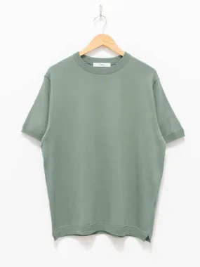 Knit T-Shirt - Matcha Green