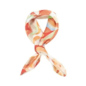 Le Flore Floral Print Satin Scarf - FINAL SALE