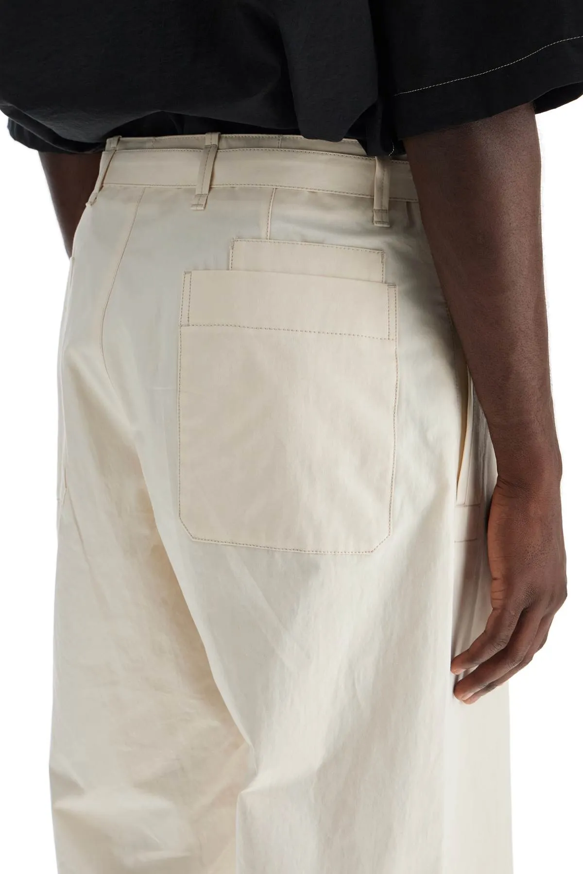 LEMAIRE straight-cut pants with belt