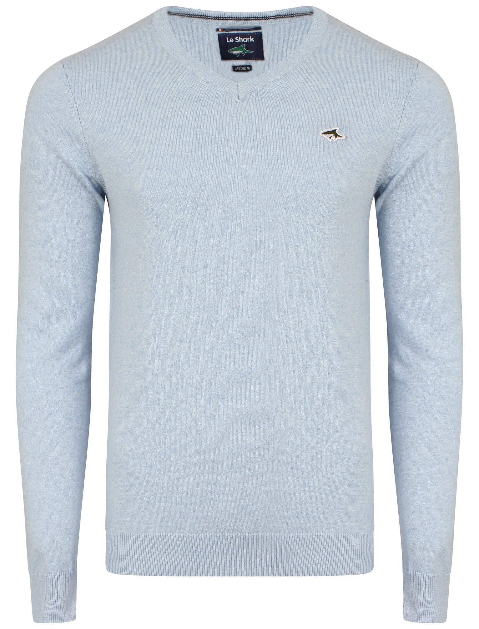 Leonard Jumper in Pale Blue Marl - Le Shark