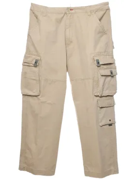 Light Brown Y2K Cargo Trousers - W36 L30