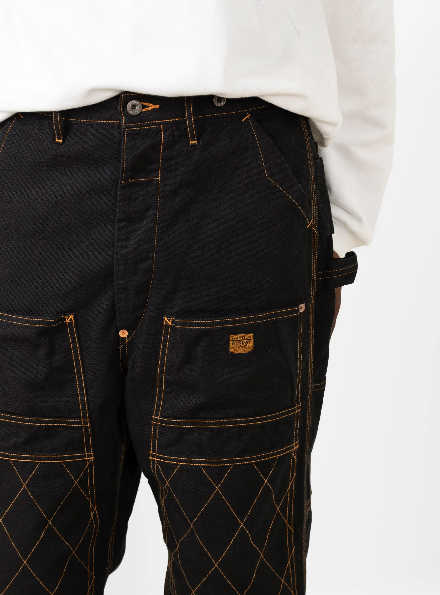 Light Canvas Lumber Pants Black