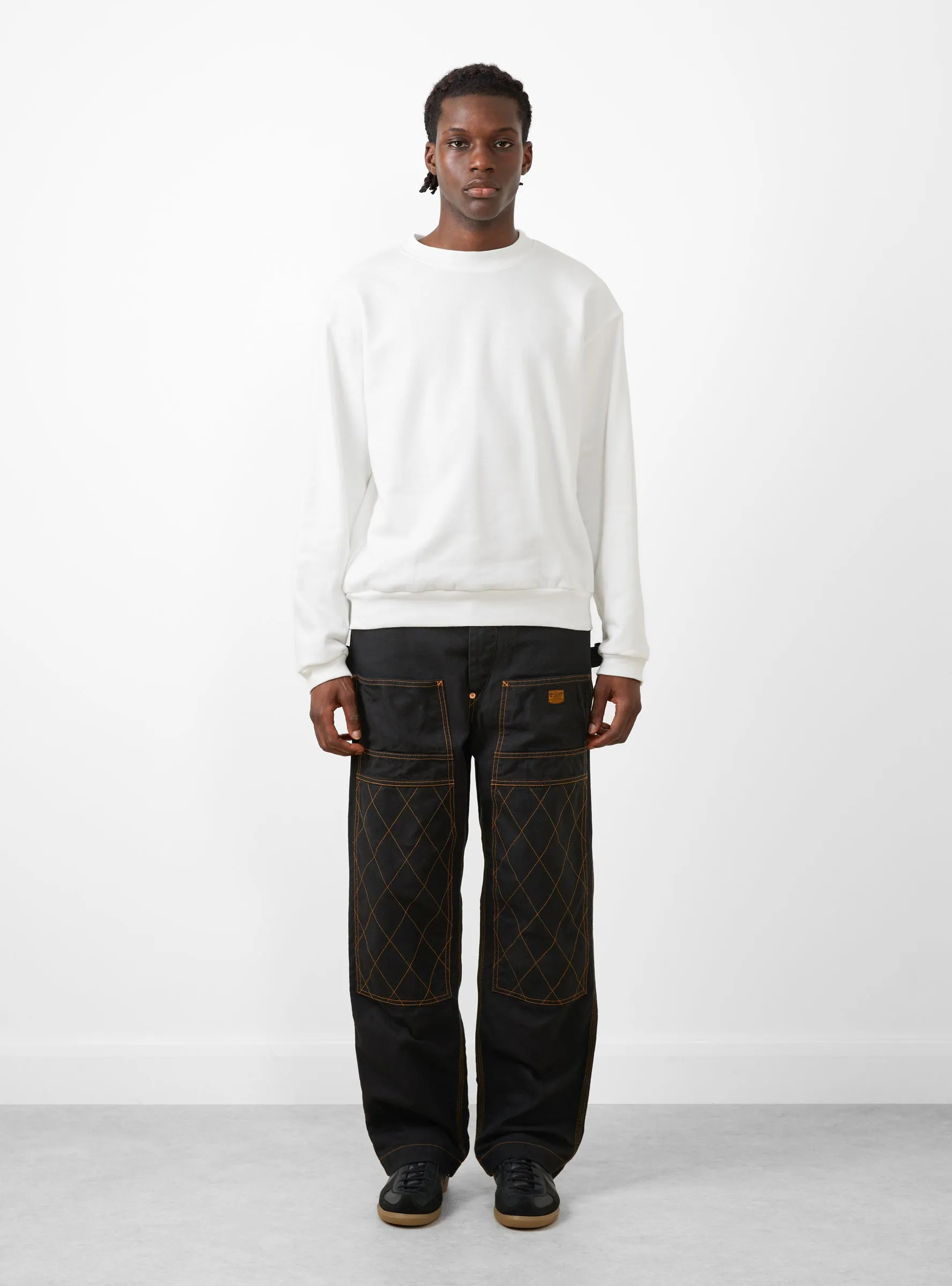 Light Canvas Lumber Pants Black