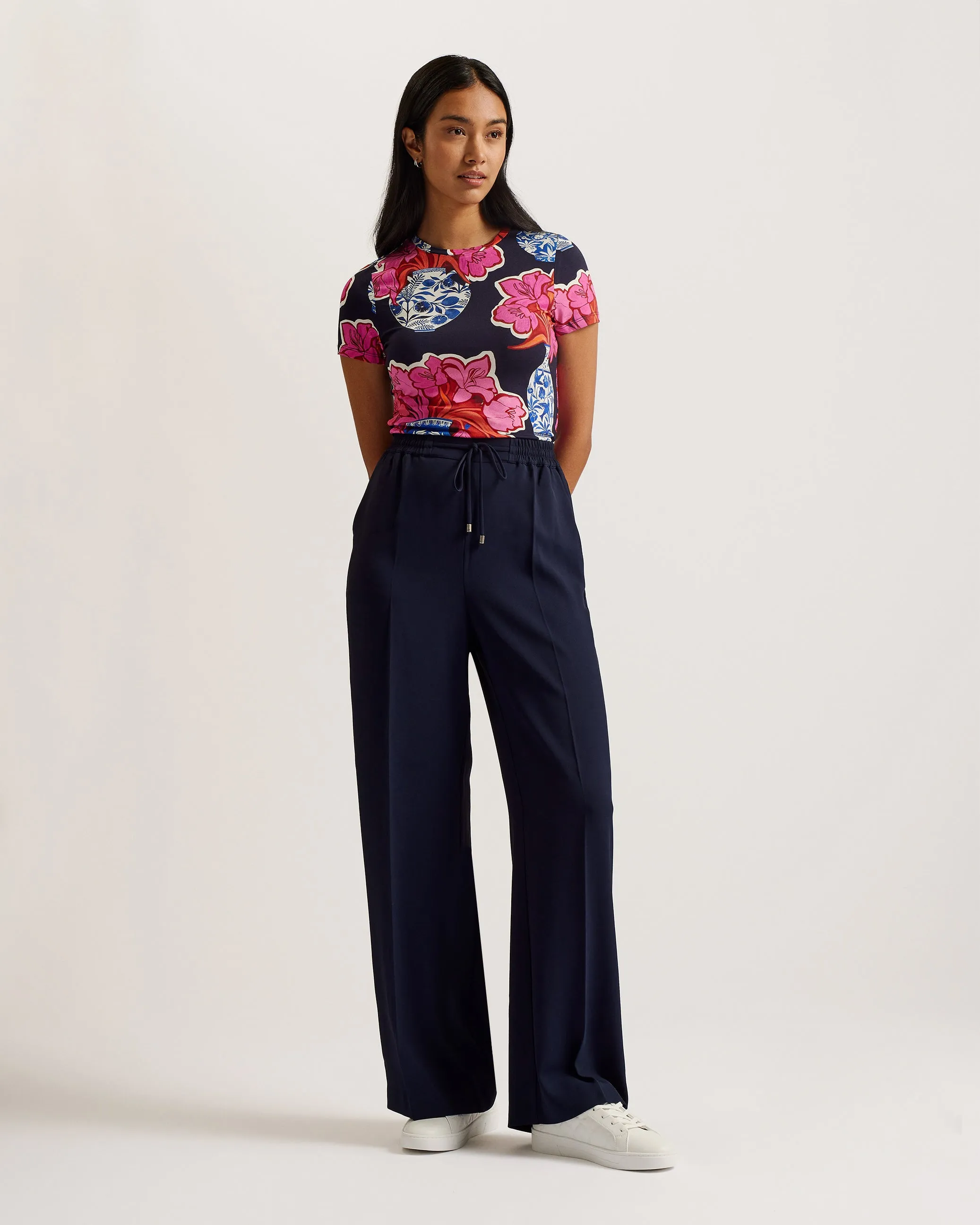 Liliaah Wide Leg Jogger Dk-Blue