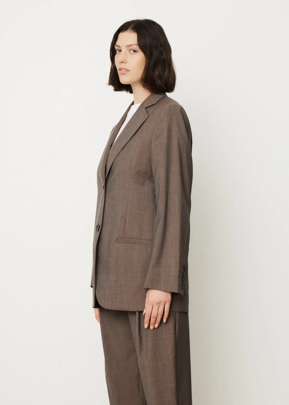 Longline Wool Blazer