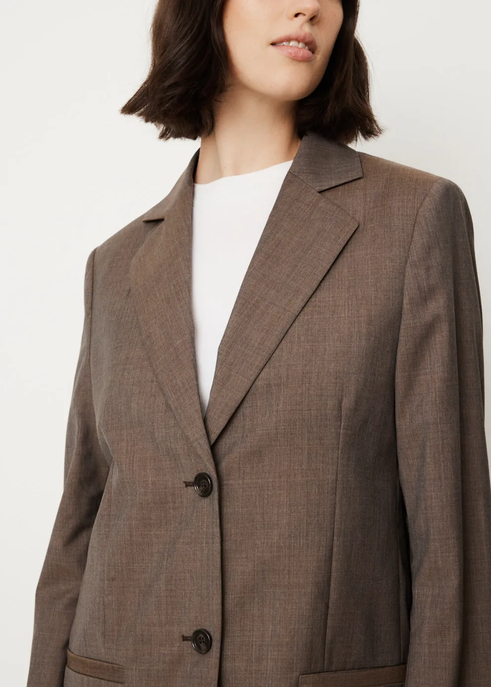 Longline Wool Blazer