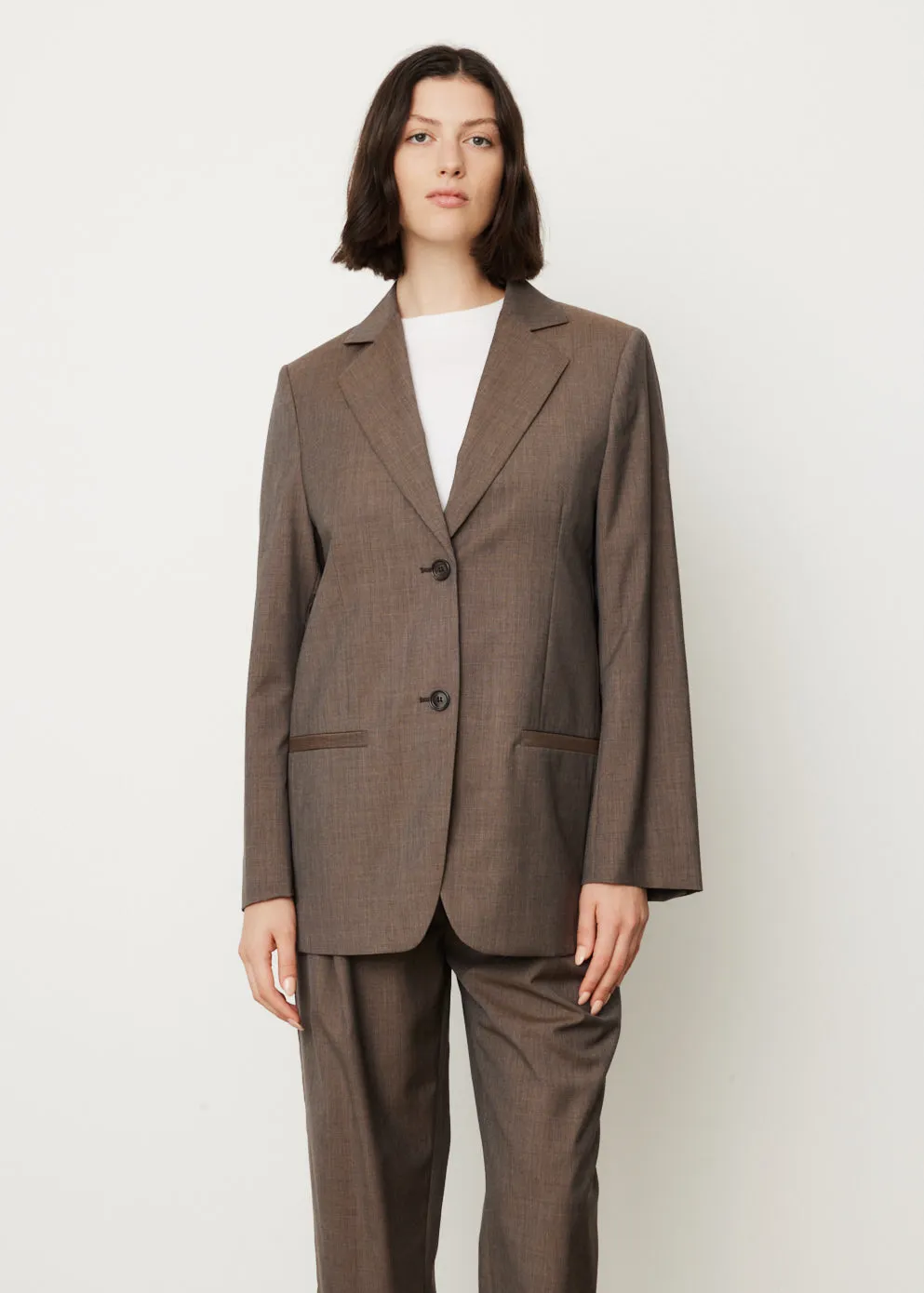 Longline Wool Blazer