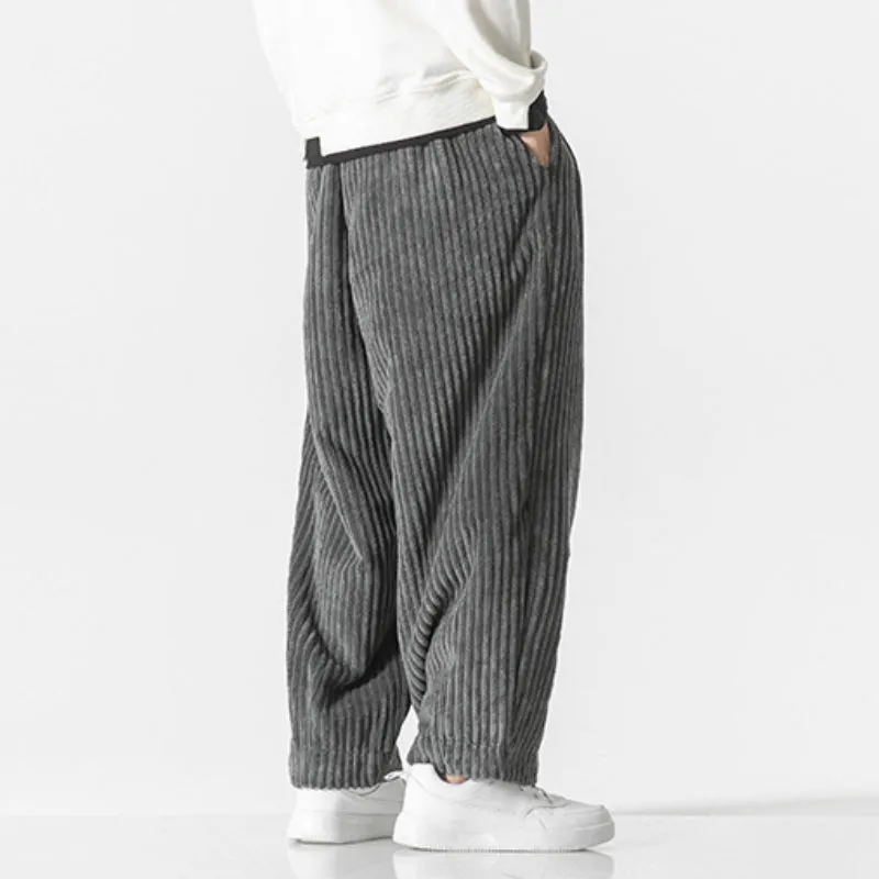 Loose Corduroy Harem Pants