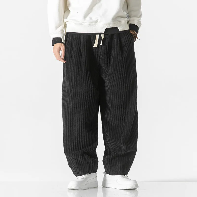 Loose Corduroy Harem Pants