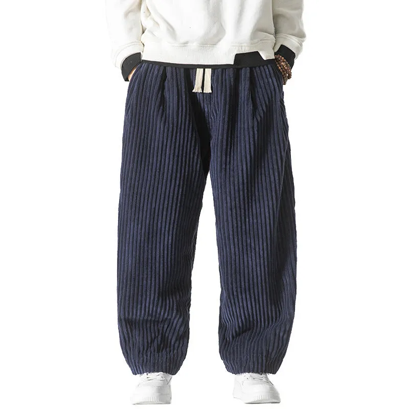 Loose Corduroy Harem Pants