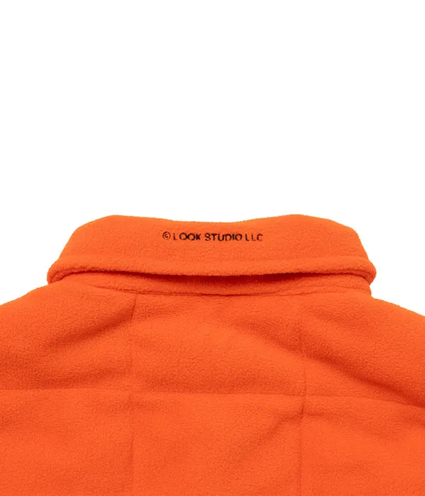 LQQK Studio/QUILTED BUTTON DOWN (ORANGE)