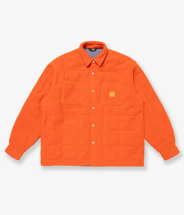 LQQK Studio/QUILTED BUTTON DOWN (ORANGE)