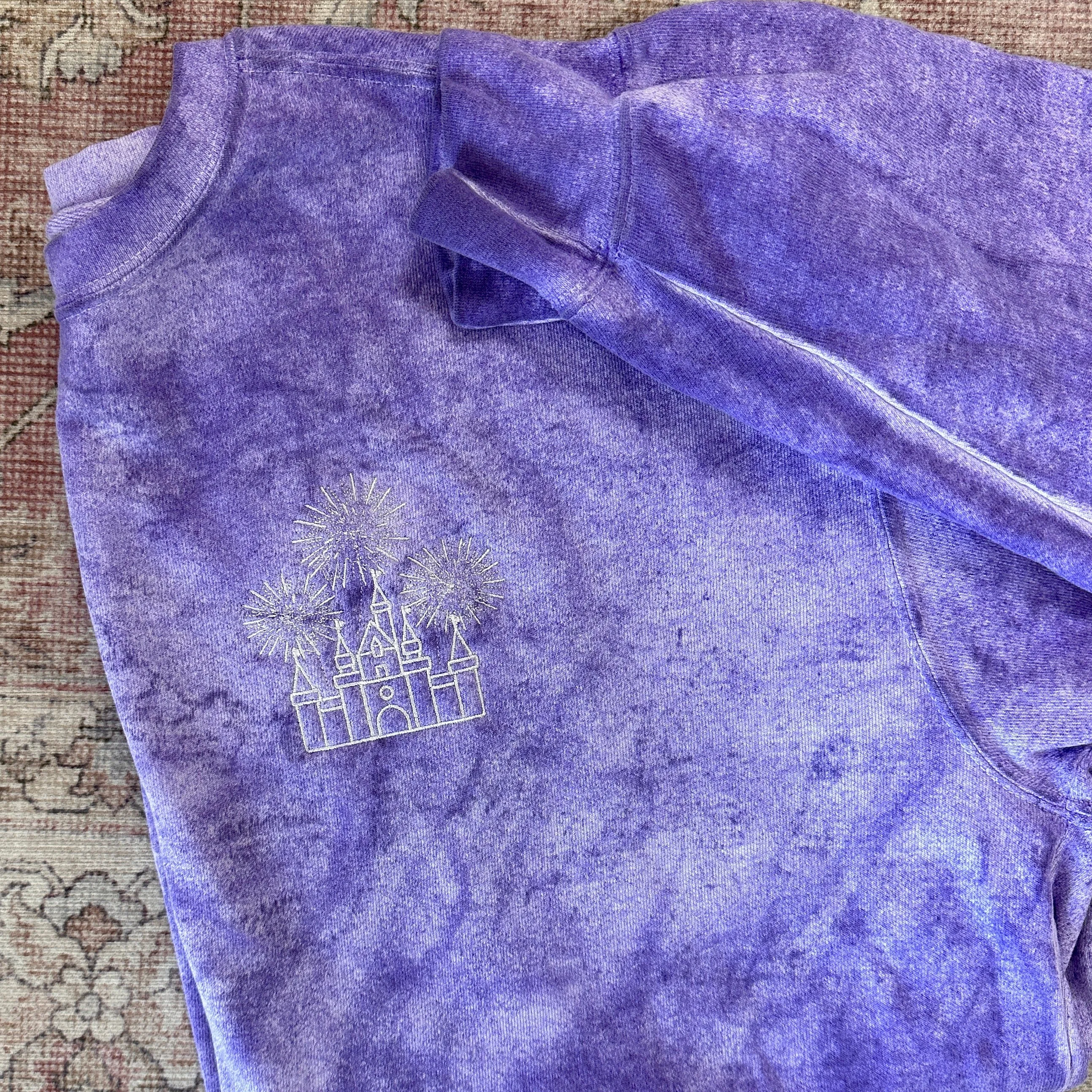 Magical Castle on Amethyst Comfort Colors Sweatshirt