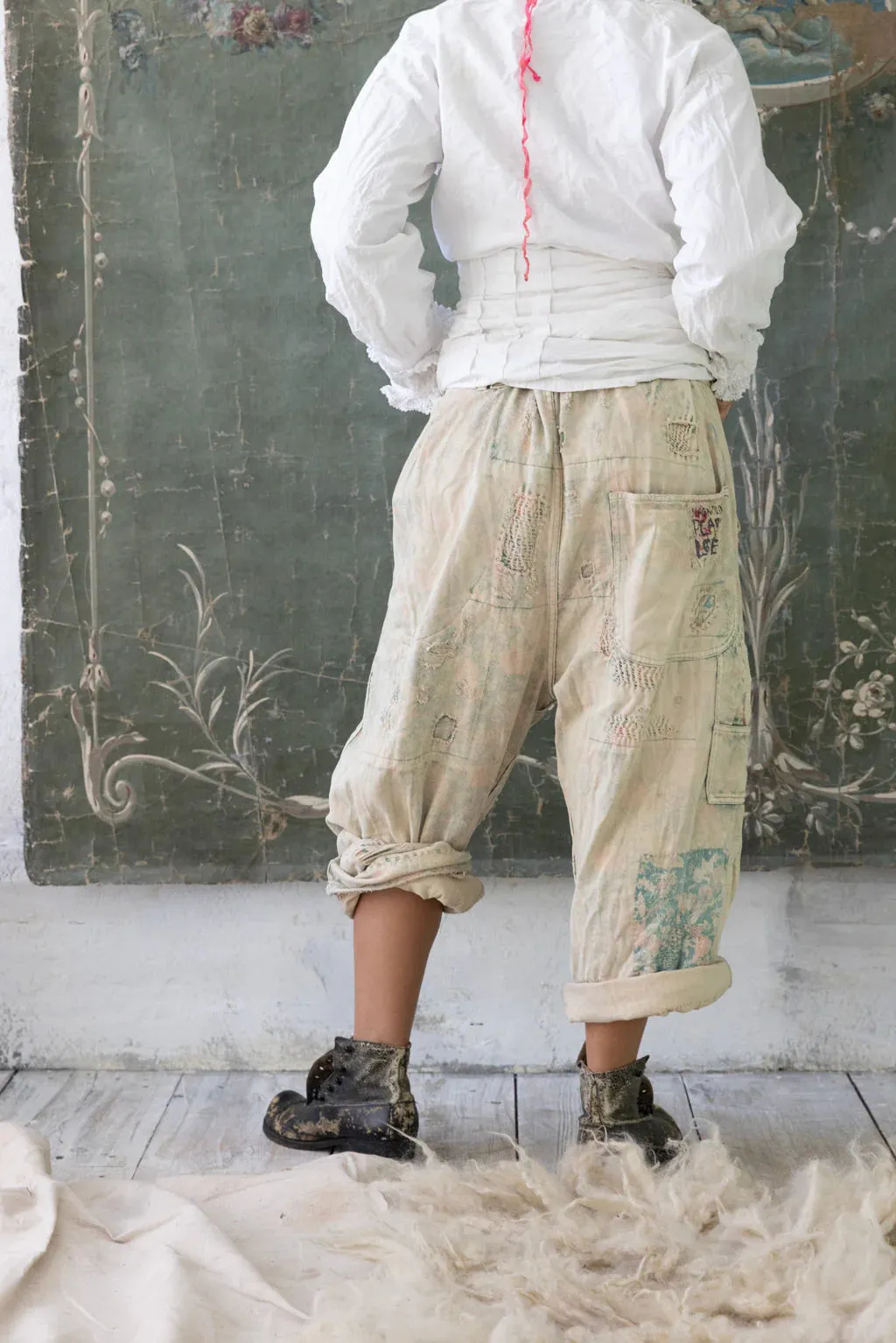 Magnolia  Pearl Pants 346 - Audie Overalls Trousers - Sea Flower