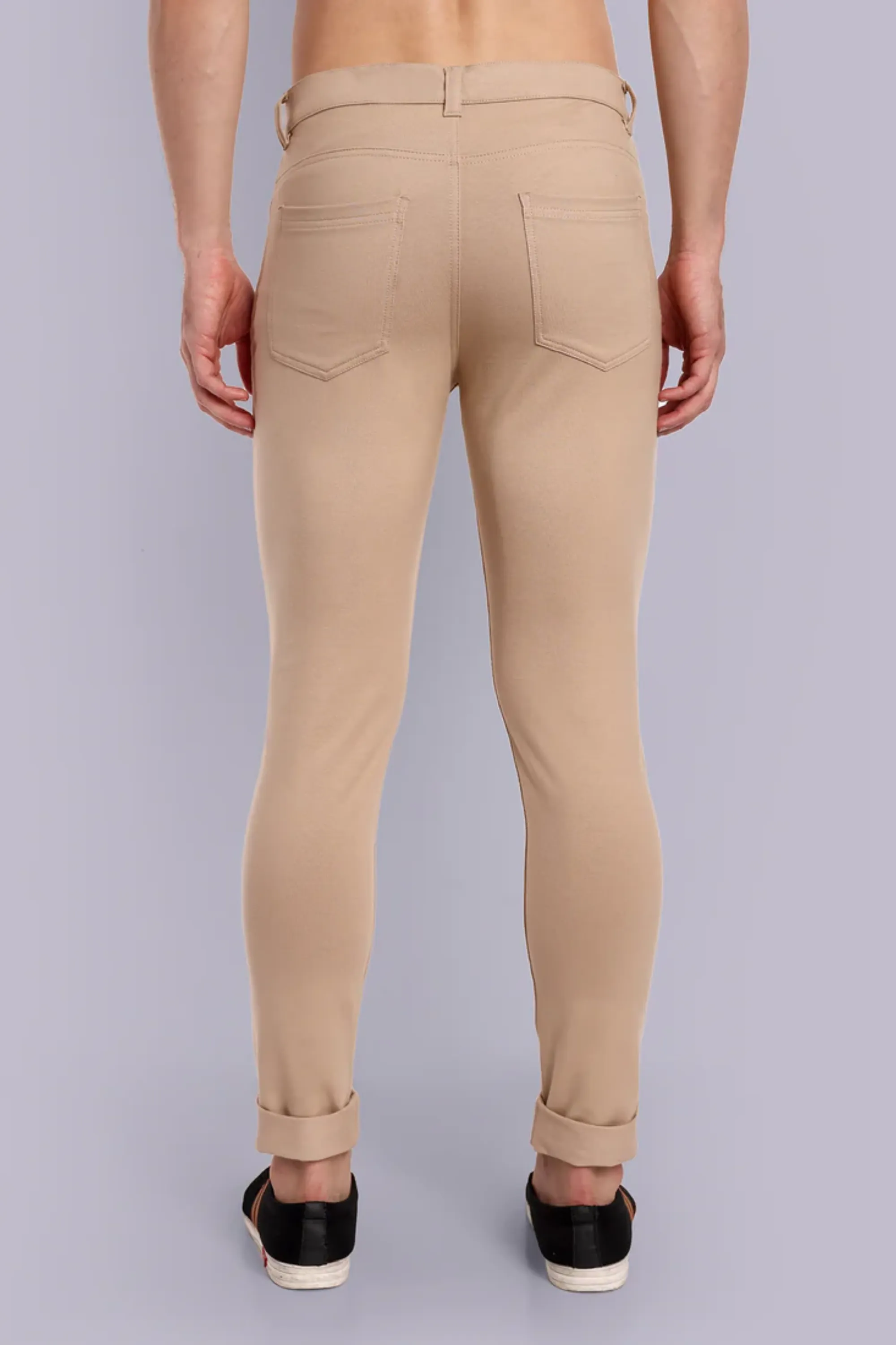 Men Beige Casual Casual Pant