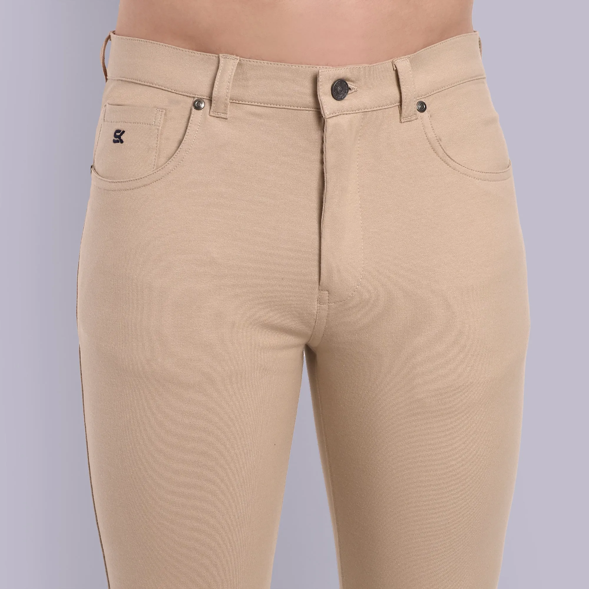 Men Beige Casual Casual Pant